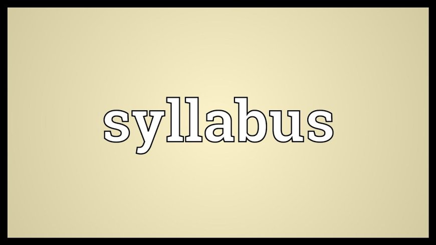 Syllabus of 2023-24 for Class V to Class X